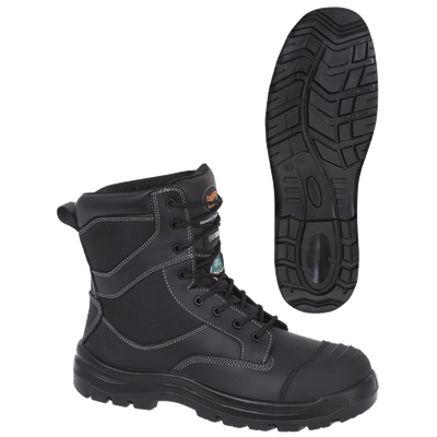 Metal-Free Composite Toe/Plate Leather Work Boots - Black | Pioneer 1050 Pioneer
