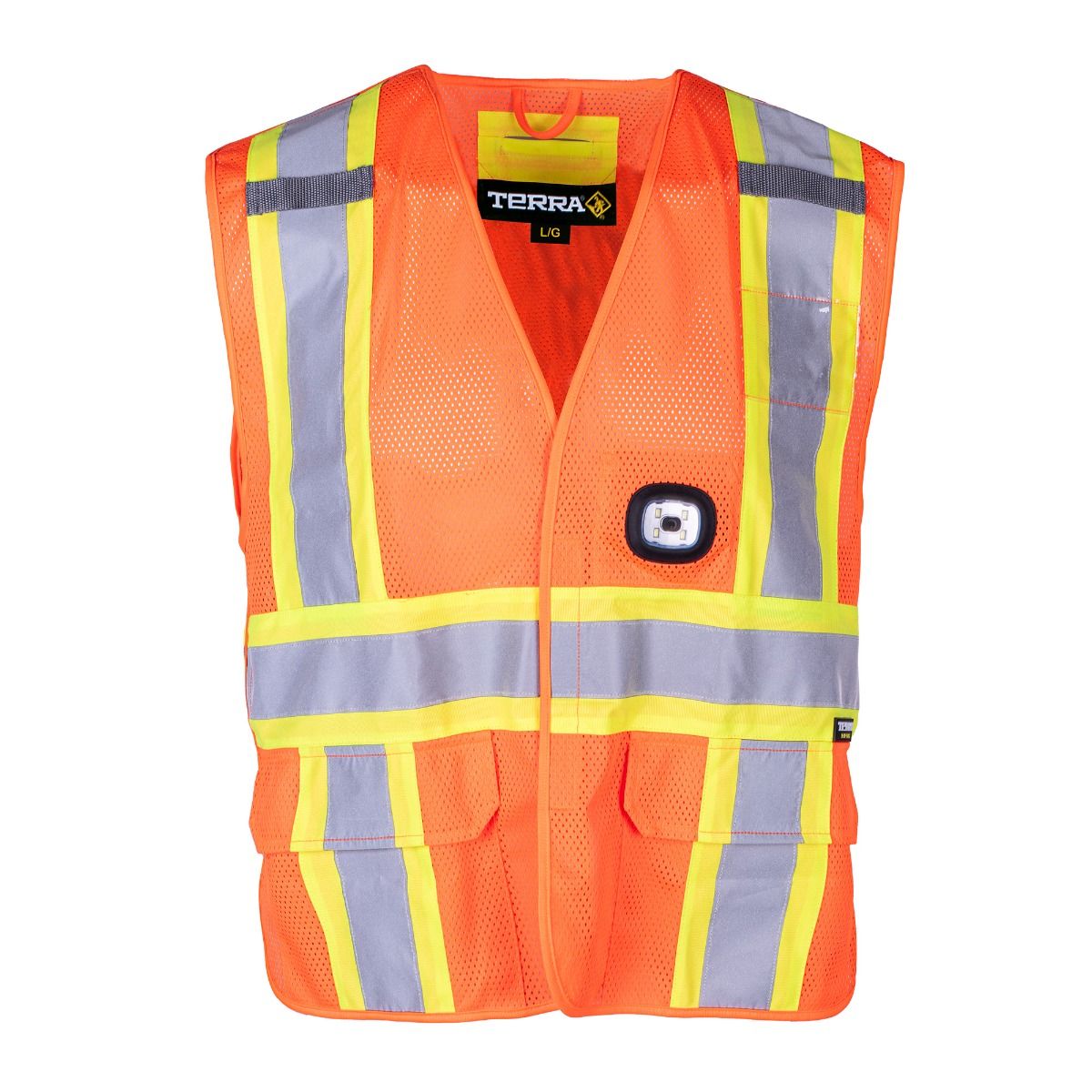 Terra Safety vest with LED LIGHT 116631 Groupe BBH
