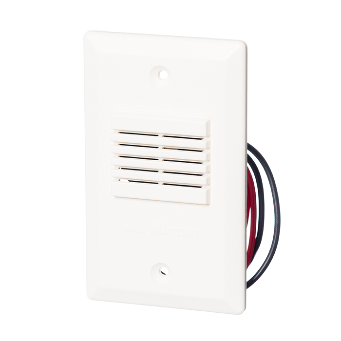 Mircom MH-25 Mini-Piezo Horn - 24VDC - Flush Mount MH25W/MH25R RS Steel