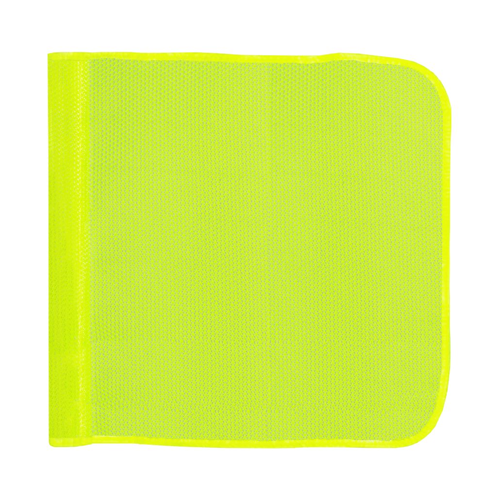 Heavy Duty Fluorescent Yellow Mesh Safety Flag - 16"x16"