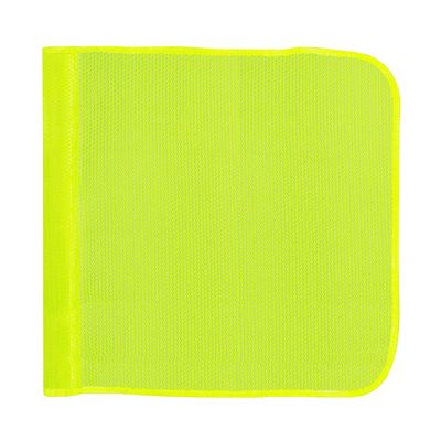 Heavy Duty Fluorescent Yellow Mesh Safety Flag - 16"x16"
