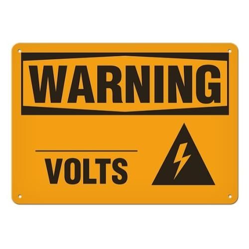 OSHA Safety Sign | Warning Volts  | INCOM SS3043 INCOM
