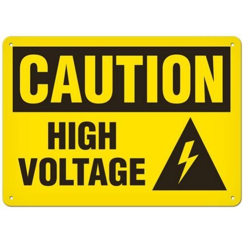 OSHA Safety Sign | Caution High Voltage | INCOM SS2052 INCOM