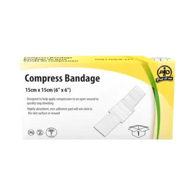 Compress Bandage - 15 x 15cm F1105300/F1105801 WASIP