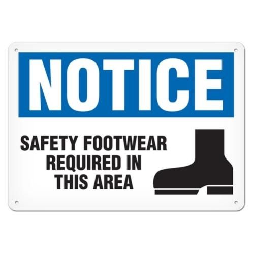 OSHA Safety Sign | Notice Safety Foot  | INCOM SS4026V, SS4026A, SS4026P, SC4026V, SC4026A, SC4026P…