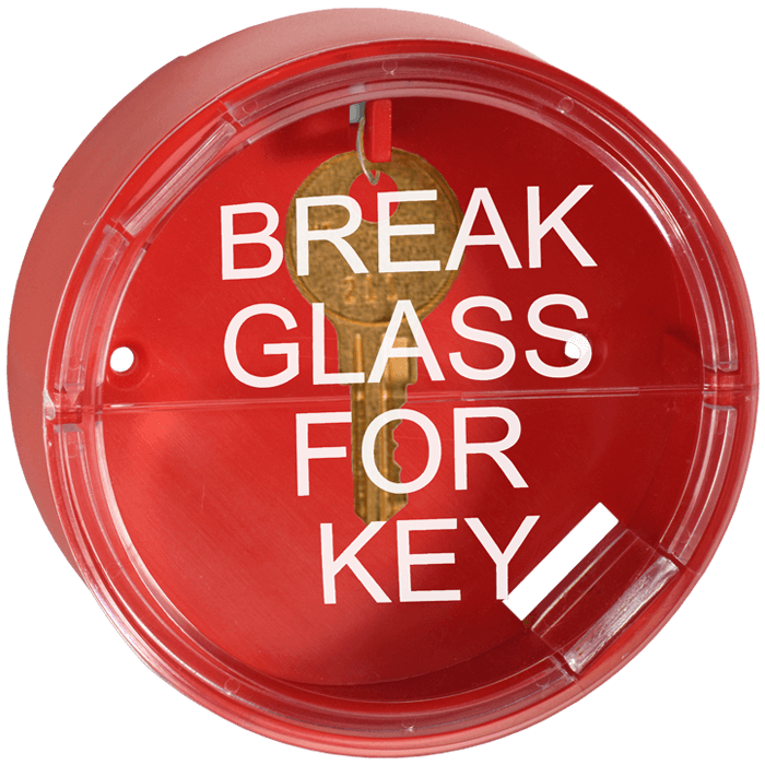 ABS Key Box "Break Glass For Key" BKB RS Steel