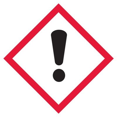 10.75" x 10.75" Exclamation Mark Pictogram Placard GHS1272 INCOM