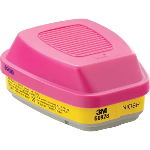 Respirator Cartridge/Filter Organic Vapour/Acid Gas/P100, 60928 | 3M 60928 3M