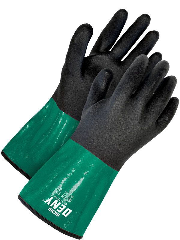 13G PVC/NBR Coated 12" Aramid Cut Resistant Gauntlet | Cut Level A6