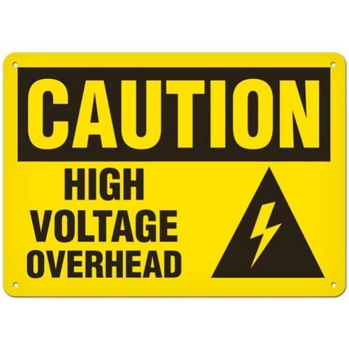 OSHA Safety Sign | Caution Voltage Over | INCOM SS2053 INCOM