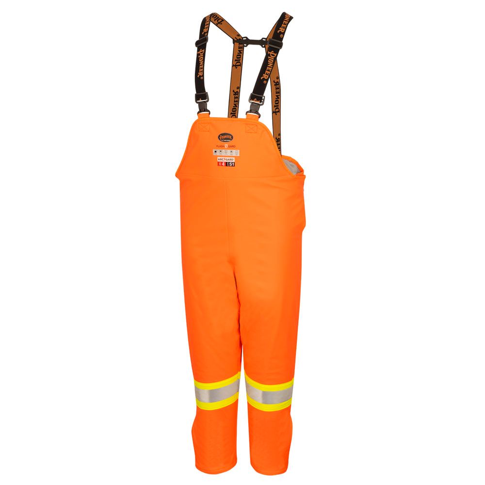 Hi-Vis Flash-Gard FR/ARC-Rated Insulated Waterproof Bib Pants - Hi-Vis Orange | Pioneer 5885 Pioneer