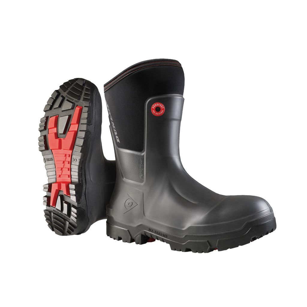 Snugboot Craftsman Full Safety Charcoal 11'' Insulated PU Work Boot D68A93 -18 Dunlop
