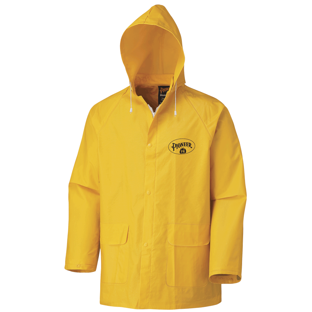 Flame Resistant PVC Rain Jacket | Pioneer 578J   Safety Supplies Canada
