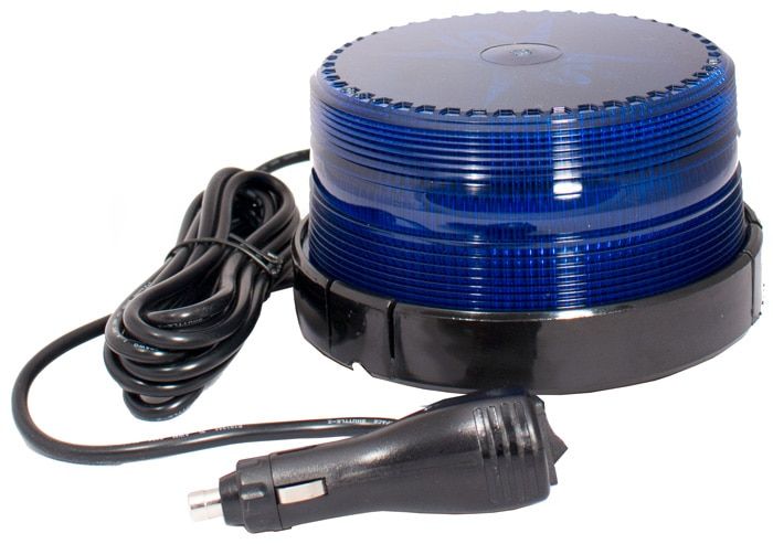 Blue Low Profile Fleet+ LED Beacon Magnetic Mount - Lens: Blue 23106 SWS