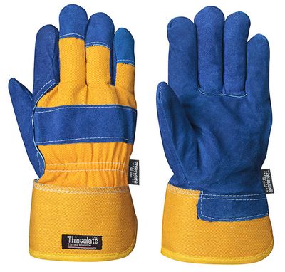 Cowsplit - Blue 1-Pc Palm - Yellow Back - Thinsulate Lined (12Pk) | Pioneer 630 Pioneer