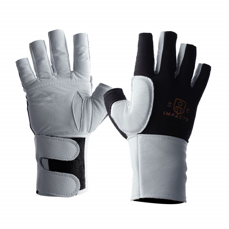 IMPACTO Anti-Impact Glove with Leather Wrist Support - 3/4 Finger Style | Sold by Each 485-30-PR Im…