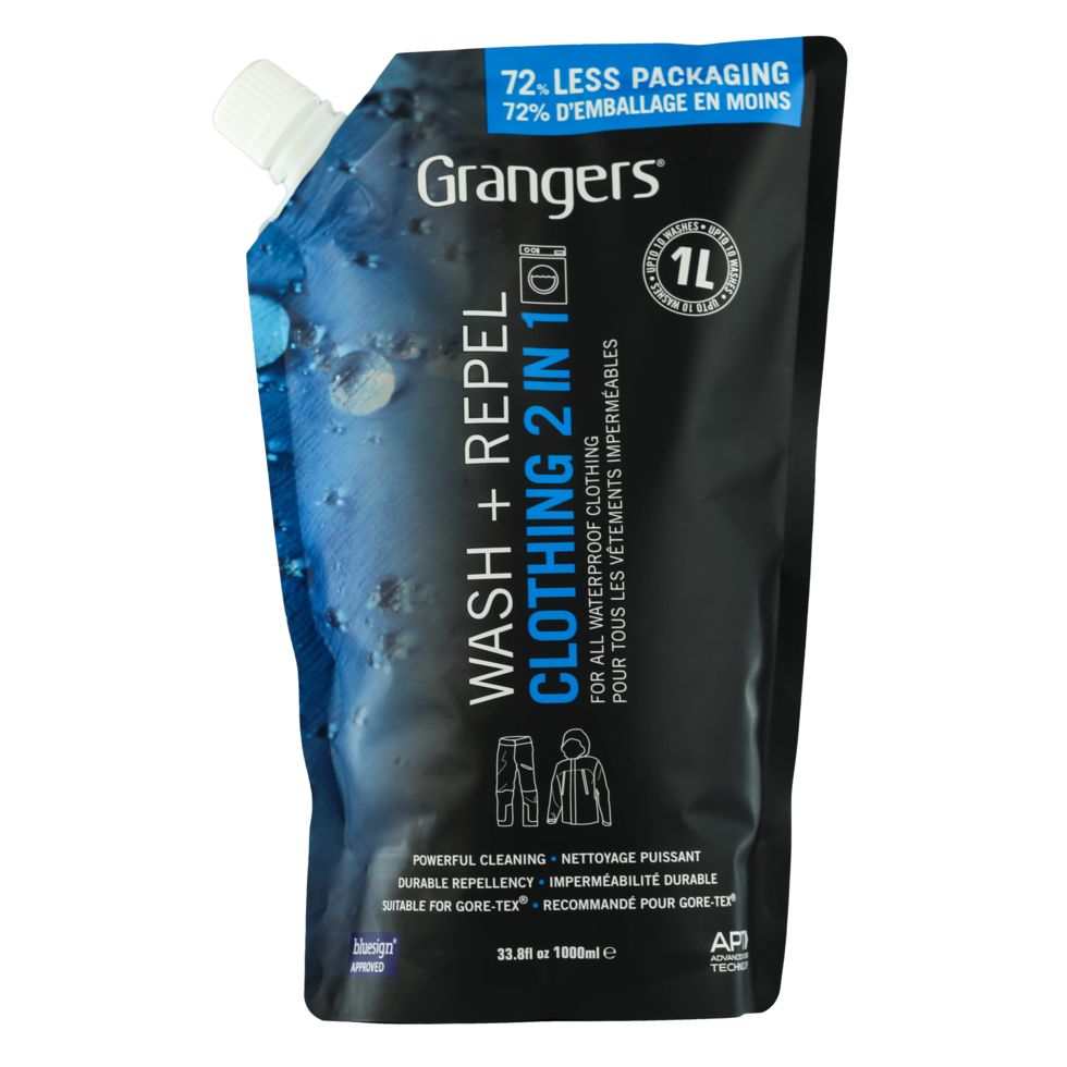 Grangers Wash+Repel Clothing 2-In-1 Eco Pouch - 1 Litre G09076 Interex