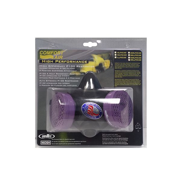 Comfort-Air 400 Low Maintenance Half Mask with P100 Complete - Elastomeric - Clamshell 15R4SMLP0CAM…