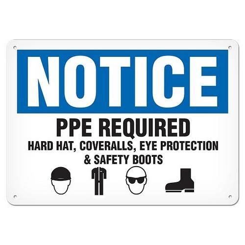 OSHA Safety Sign | Notice PPE Required | INCOM SS4063 INCOM