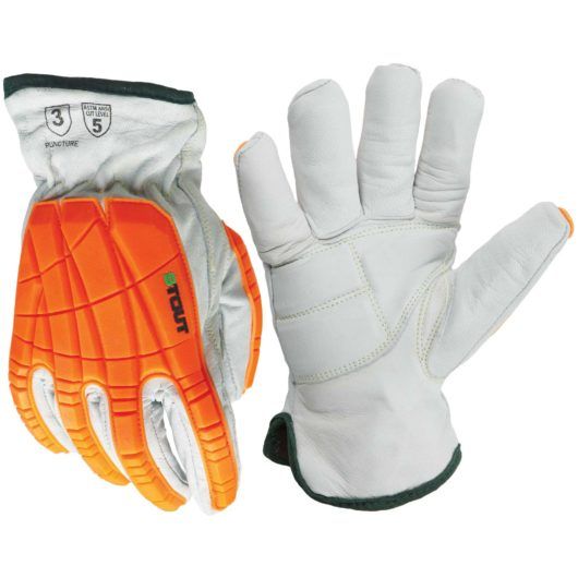 Platinum Glove, EVA Gel Pad, Goatskin, Impact, Cool Para-Aramid | Cut Level 5 | S