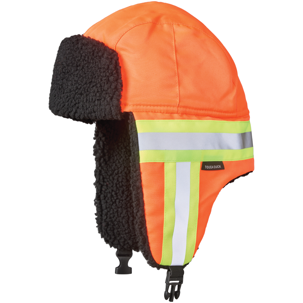 Hi-Vis Aviator Hat with Contrast Tape Backing SA13 Tough Duck/Work King