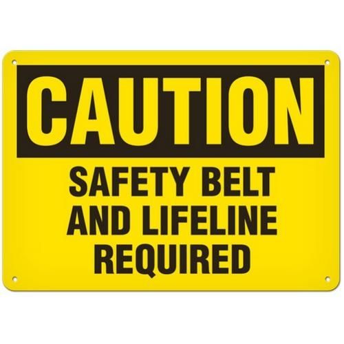 OSHA Safety Sign | Caution Safety Belt  | INCOM SS2011 INCOM