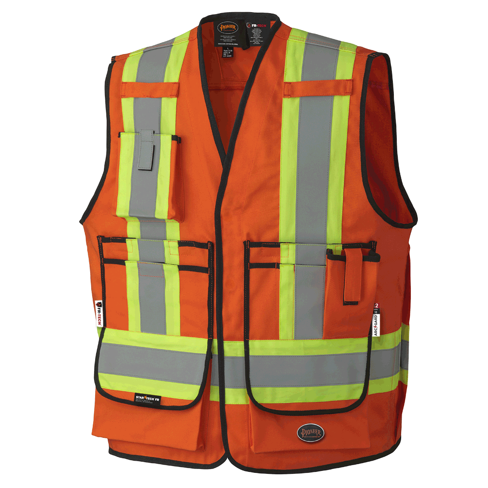 FR-Tech Flame Resistant Surveyor's Vest  | Pioneer 7732/7733   Safety Supplies Canada
