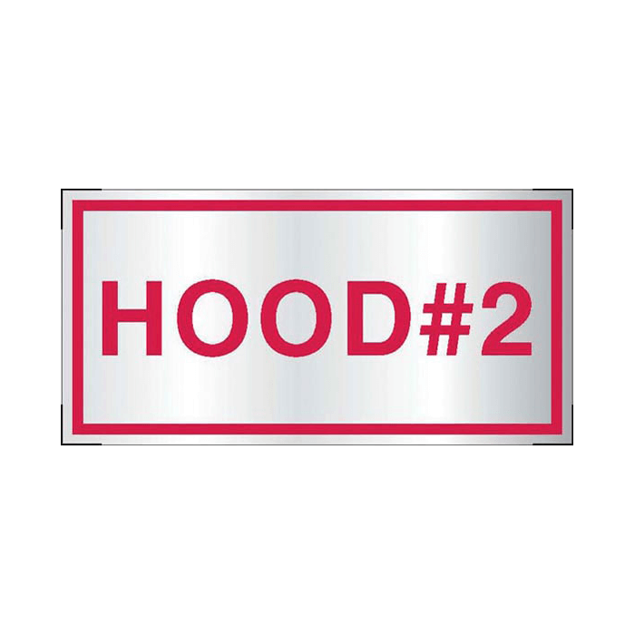 Aluminum, Adhesive-Backed - Hood #2 A282 RS Steel