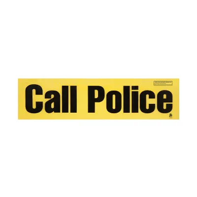 Call Police Banner - 100/Bag F6530560 WASIP