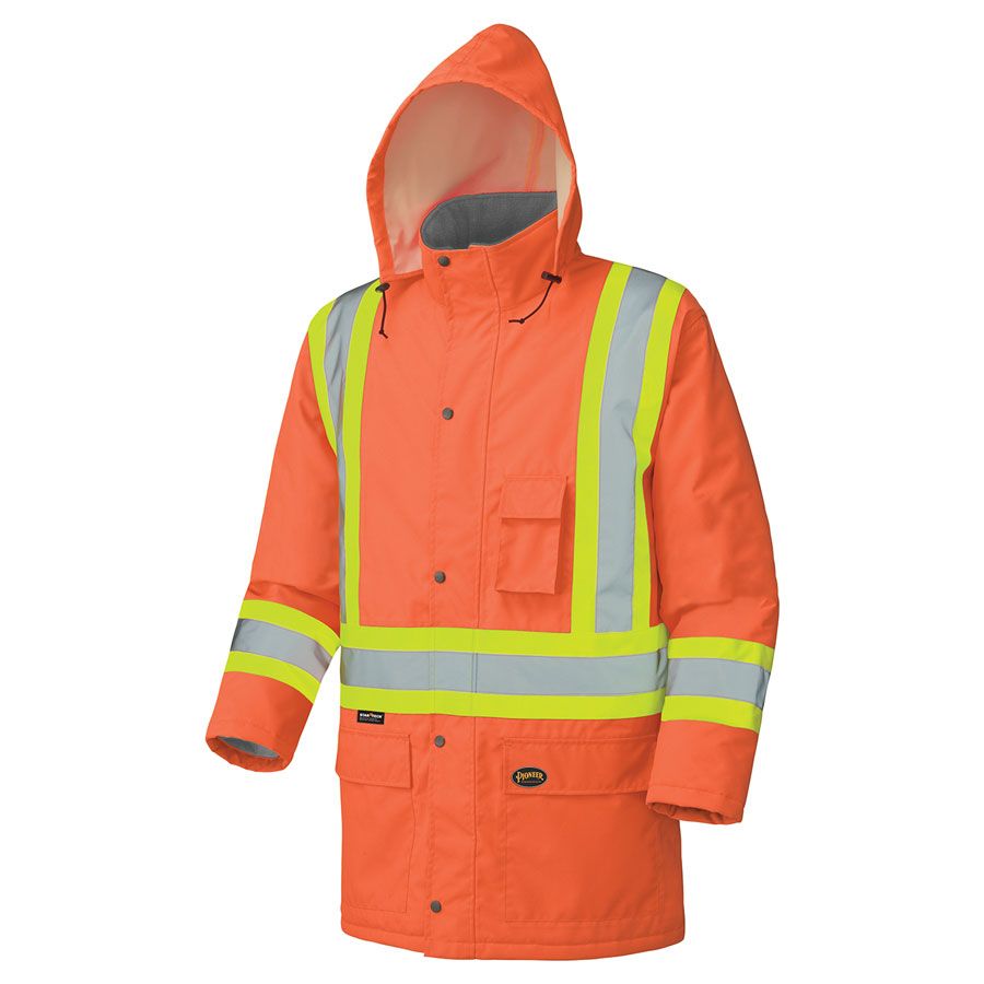 Hi-Vis 300D Winter Waterproof Safety Parka | Pioneer 5030/5031/5031BK Pioneer