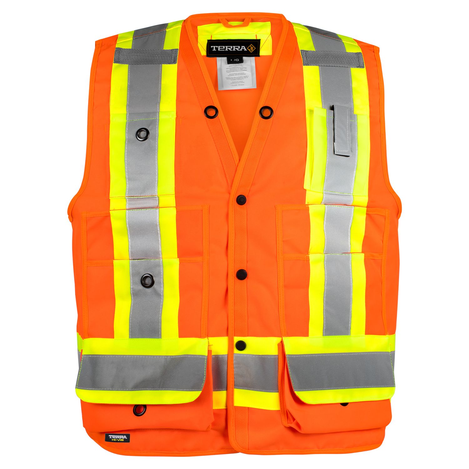 Terra Hi-Vis Surveyor's Vest 116522 Groupe BBH