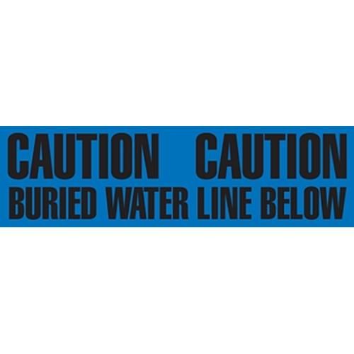 6" CAUTION BURIED WATER LINE BELOW Utility Barrier Tape UT3601 INCOM