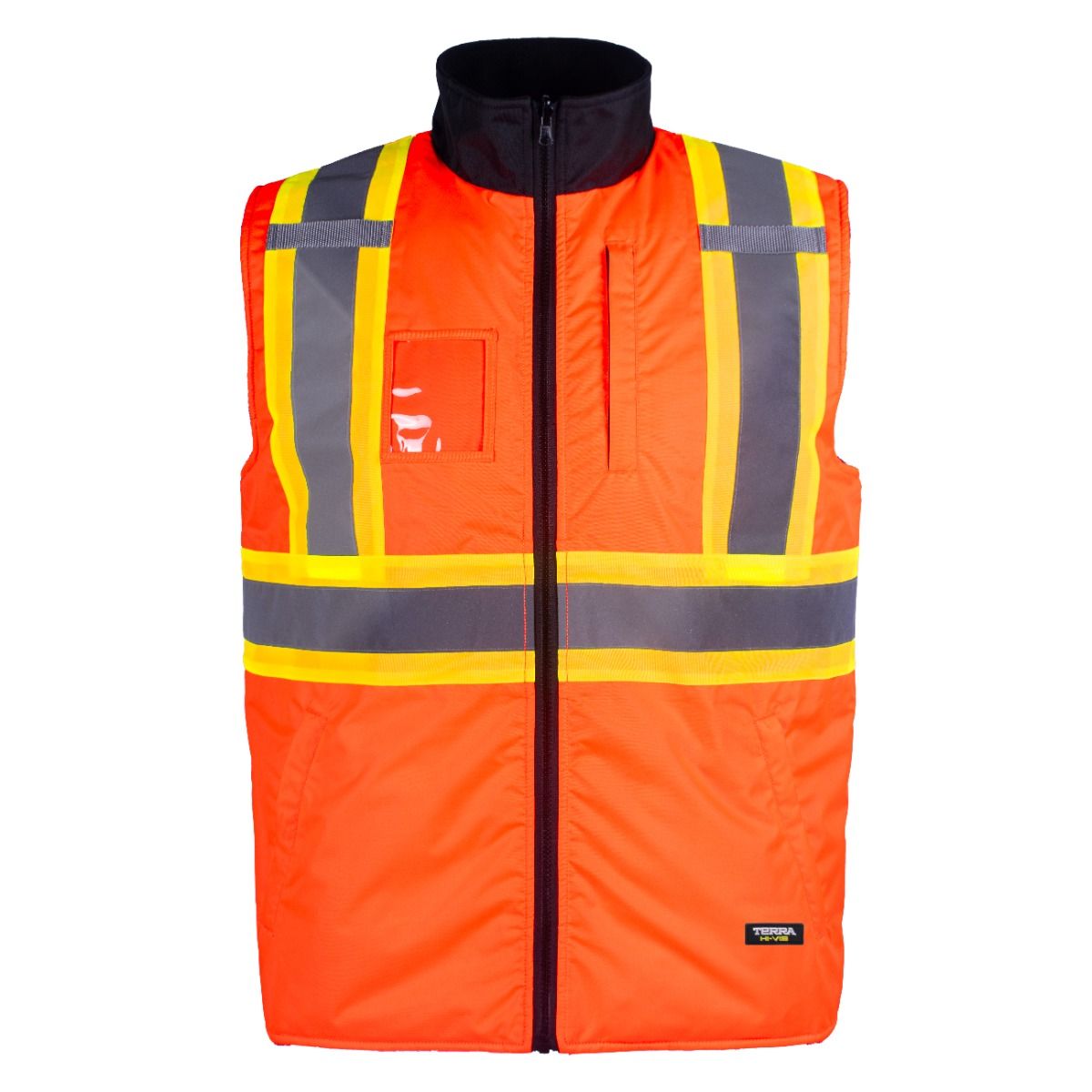 Hi-Vis Insulated Reversible Sleeveless Vest 116625OR Groupe BBH