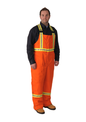 Firewall FR Striped Insulated Overalls Orange| Viking 51679 Viking