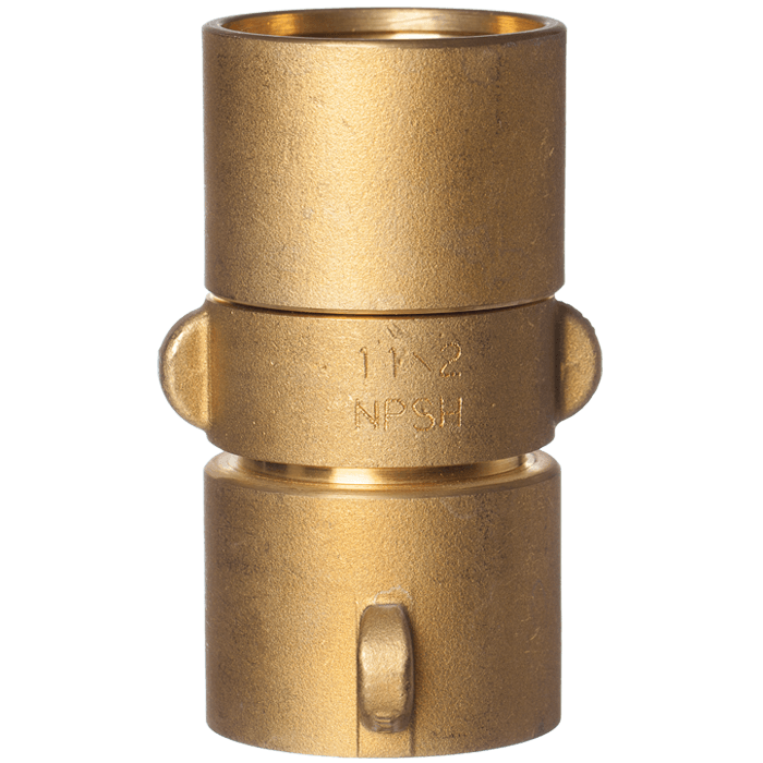 1-1/2" NPSH Brass Coupling for Double Jacket Hose BDJC15 RS Steel