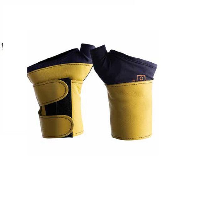 IMPACTO Nylon Wrist Support with Grain Leather - Fingerless Style | Sold by Each 705-20-PR Impacto