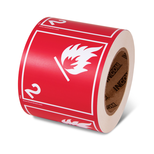 Class 2.1 TDG Label - Flammable Gases TT21 INCOM