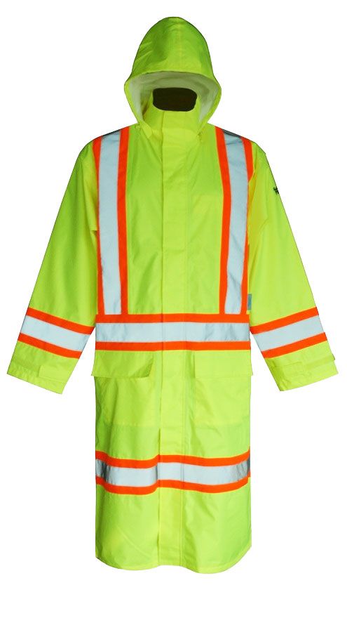 Hi-Vis Waterproof Extra-Long Safety Jacket  | Viking 6326G Viking
