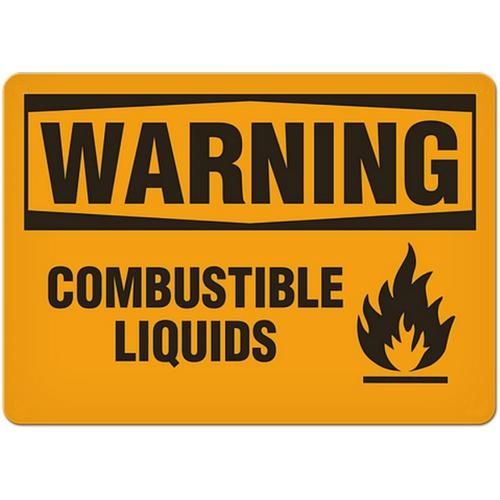 OSHA Safety Sign | Warning Combust Liq  | INCOM SS3031 INCOM