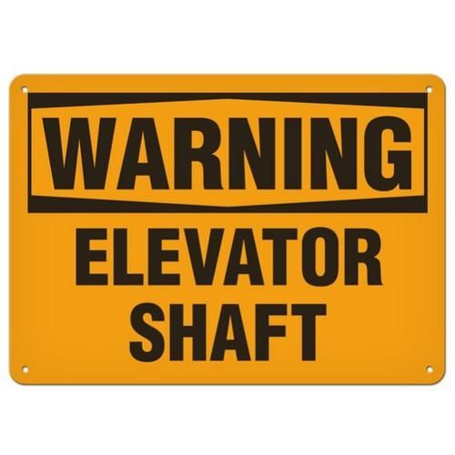 OSHA Safety Sign | Warning Elevator  | INCOM SS3047V, SS3047A, SS3047P, SC3047V, SC3047A, SC3047P, …