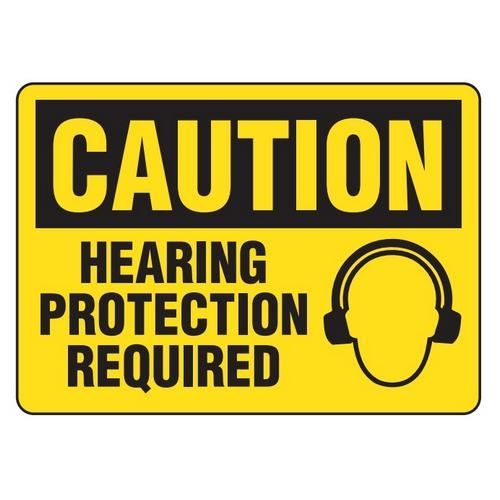 OSHA Safety Sign | Caution Hearing Req | INCOM SS2074 INCOM