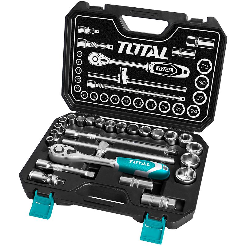 25Pcs 1/2" Socket Set