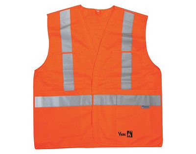 FR Hi-Vis Tear-Away Safety Vest  | Viking 6136FR   Safety Supplies Canada