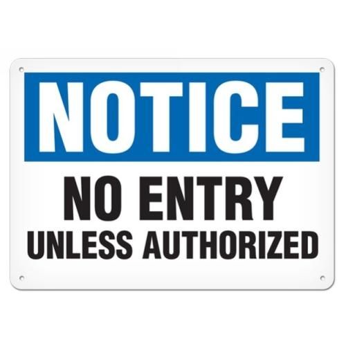 OSHA Safety Sign | Notice No Entry  | INCOM SS4039 INCOM