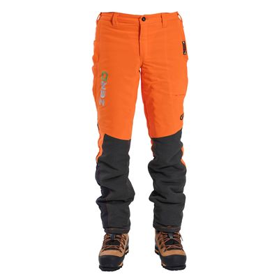 Clogger Zero Gen2 Light and Cool Men's Chainsaw Pants with 360 Calf Cat A - Hi Vis Orange - Cat A/C