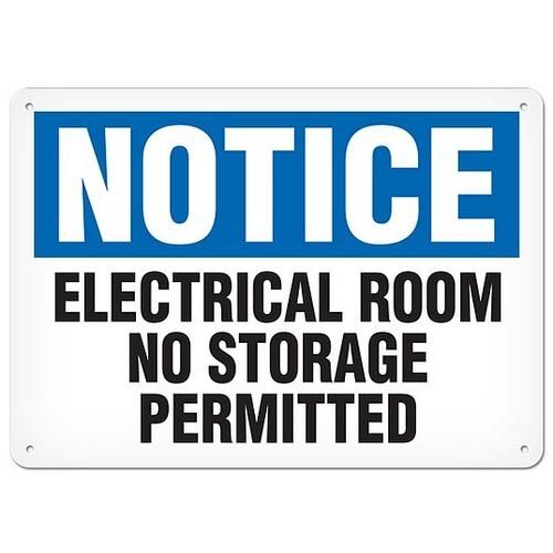 OSHA Safety Sign | Notice Electrical Room | INCOM SS4048V, SS4048A, SS4048P, SC4048V, SC4048A, SC40…