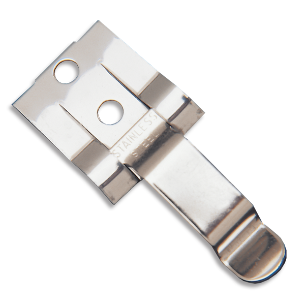 Stainless Flip Placard Clip - 100 /pkg FCCLIP INCOM