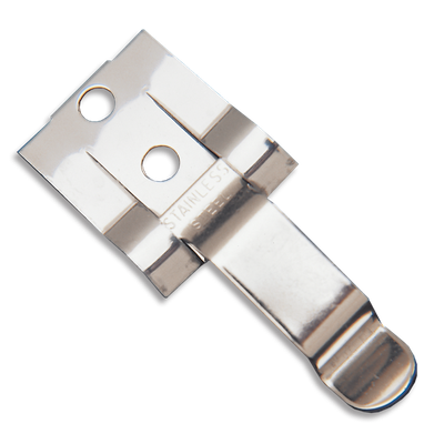 Stainless Flip Placard Clip - 100 /pkg FCCLIP INCOM