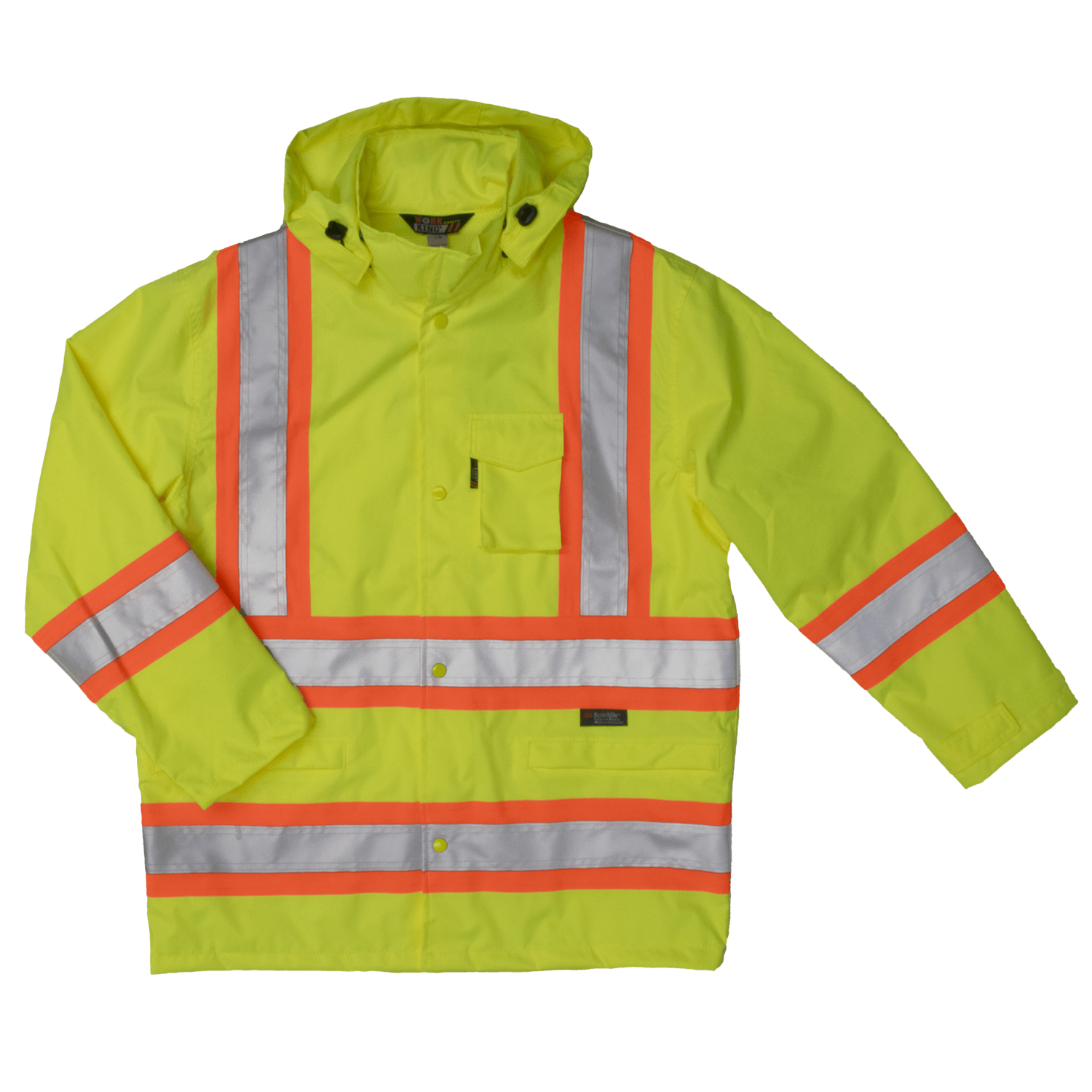 Safety Rain Jacket | Tough Duck S372 Tough Duck/Work King