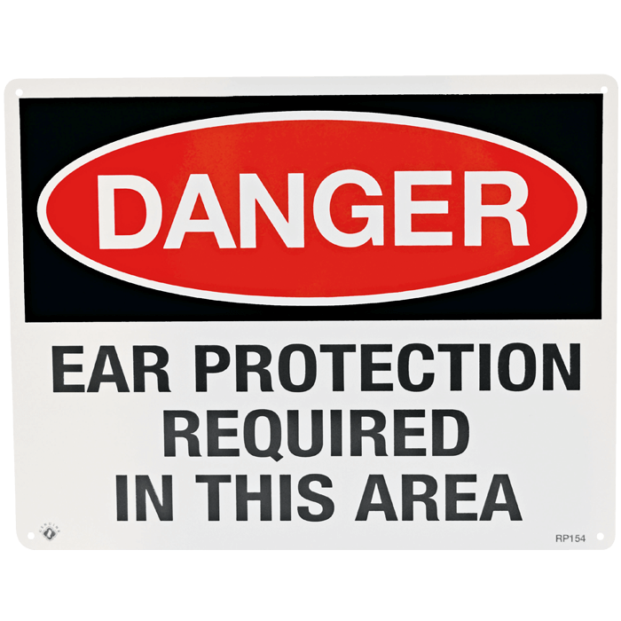 Rigid Plastic Sign - Danger Ear Protection